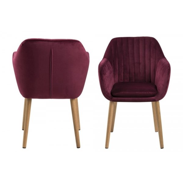 Fauteuil Emilia - Rouge vin