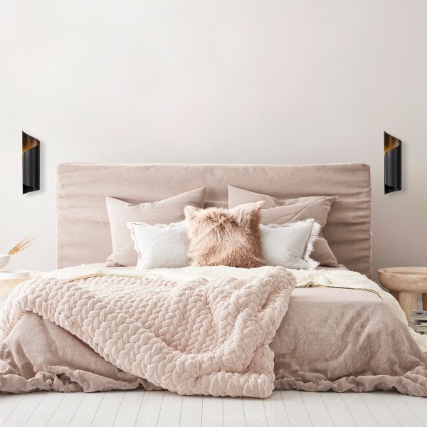 Sivani wandlamp 838 - Zwart