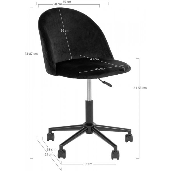 Chaise de Bureau Geneve - Noir Chaise de Bureau Geneve - Noir