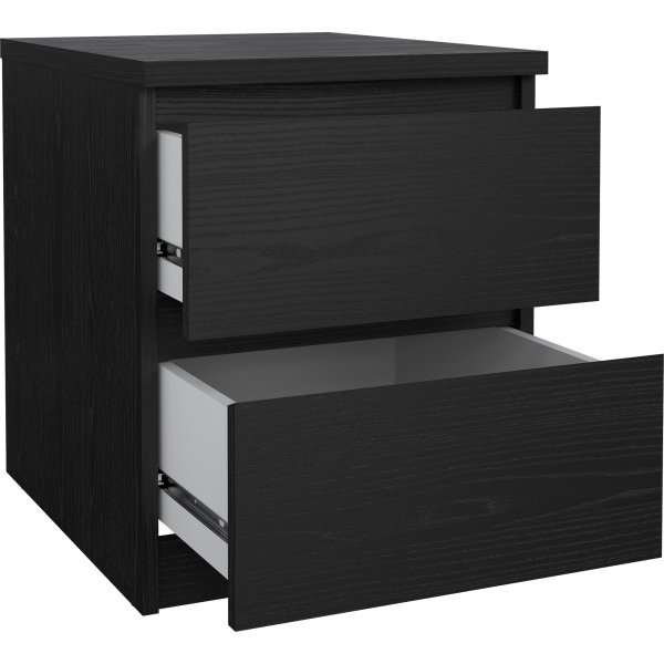 Naia sängbord 2 - Svart ask Naia sängbord 2 - Svart ask