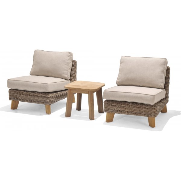 Bahamas lounge groep 1 - Beige/teak