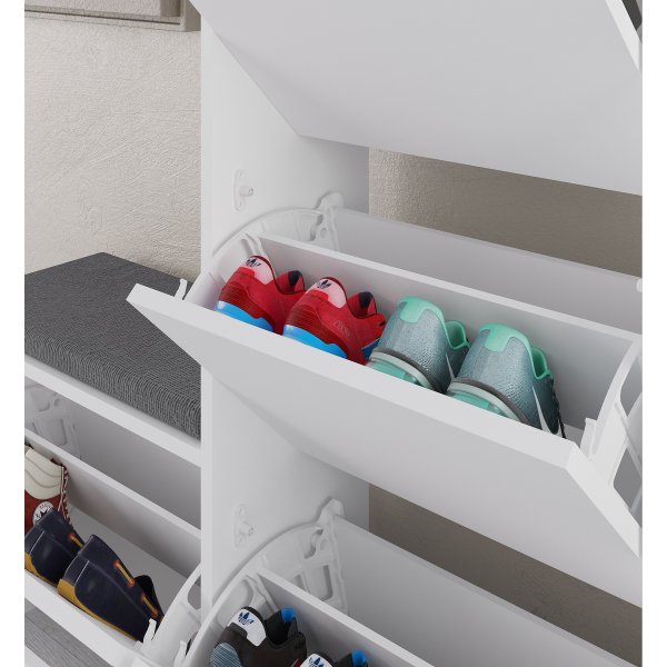Dude schoenenkast - Wit Dude schoenenkast - Wit