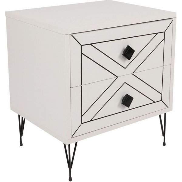 Luna nachtkastje - Wit