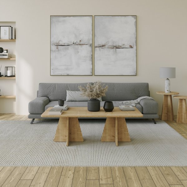 Table basse Mushroom 120 x 60 cm - Chêne saphir Table basse Mushroom 120 x 60 cm - Chêne saphir