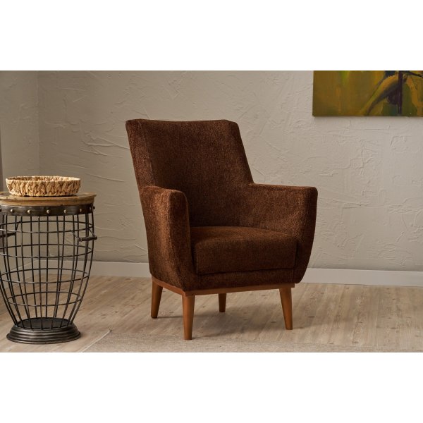 Fauteuil Gonca - Marron Fauteuil Gonca - Marron