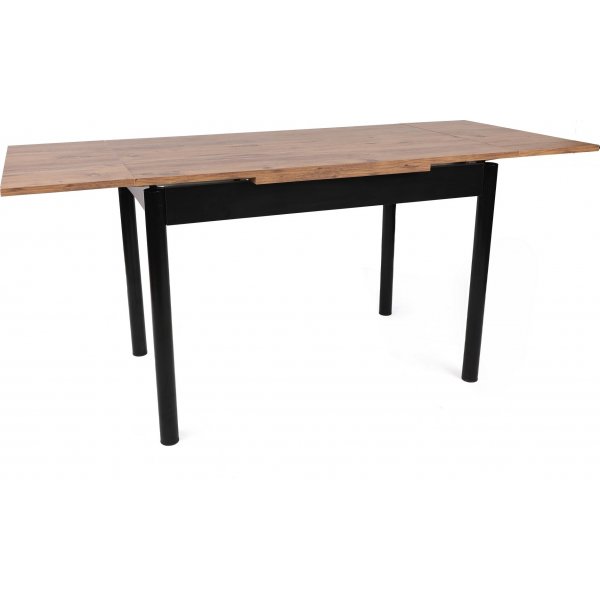 Table à manger Polo 110-170 x 75 cm - Noyer/noir Table à manger Polo 110-170 x 75 cm - Noyer/noir