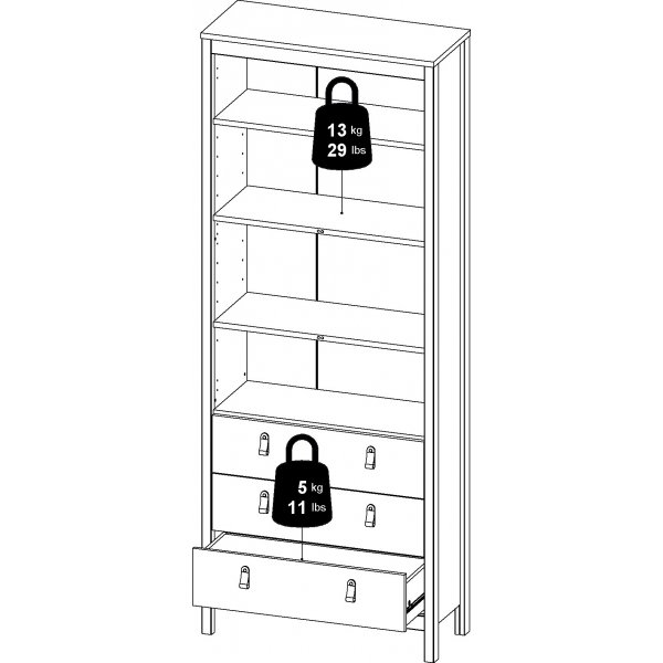 Vitrinekast Madrid - Wit