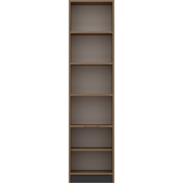 Elina boekenkast 1 - Walnoot/antraciet