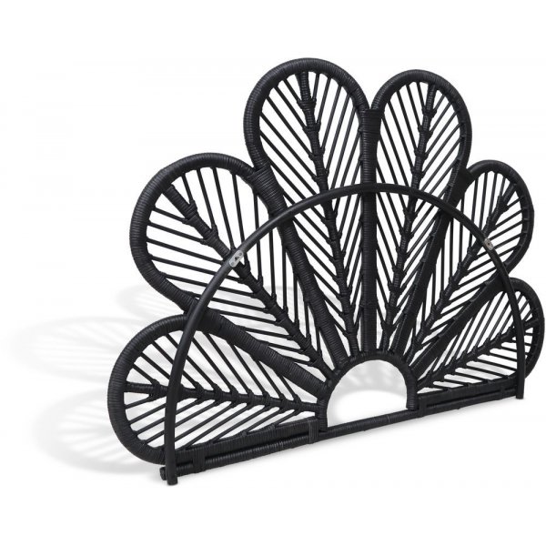 Peacock snggavel i rotting (Passar 80-120 cm sng) - Svart