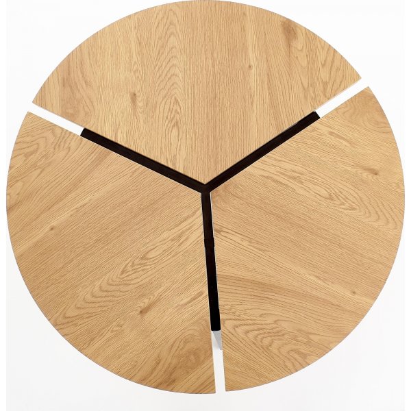 Table basse Josephina Ø86 cm - Chêne/noir Table basse Josephina Ø86 cm - Chêne/noir