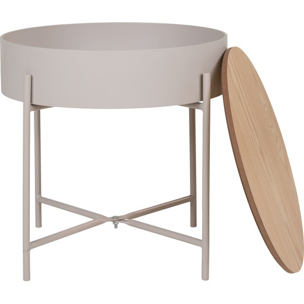 Table d\\\'appoint Sisco Beige/Gris 40 cm
