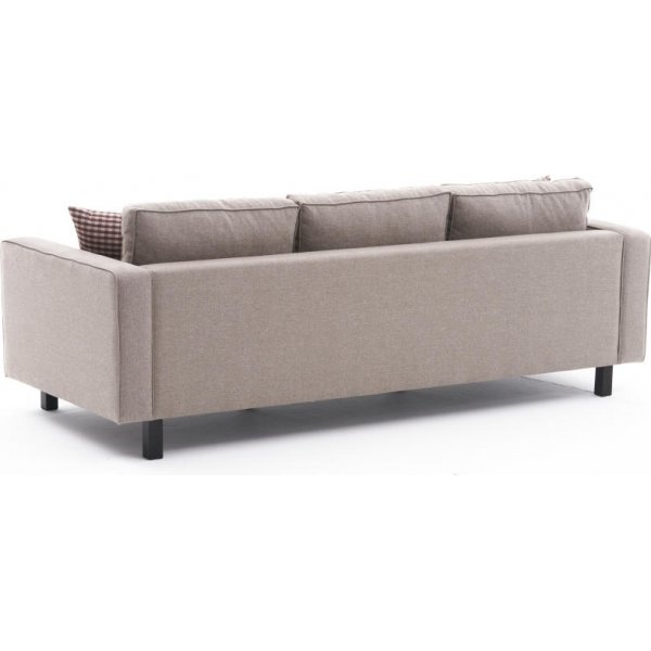 Canapé 3 places Kale - Lin blanc crème Canapé 3 places Kale - Lin blanc crème