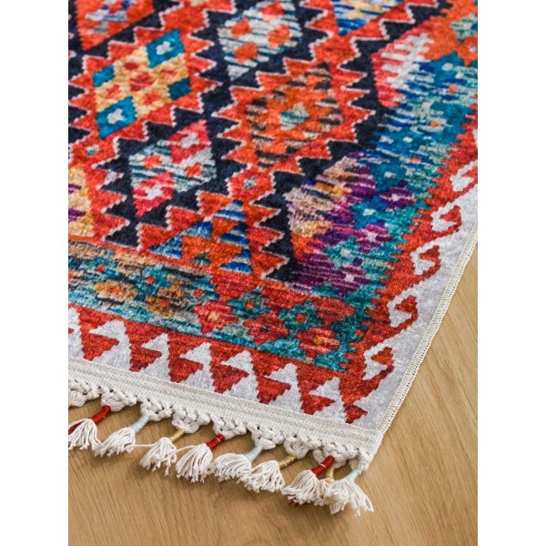 Etnik matta 150 x 80 cm - Flerfärgad Etnik matta 150 x 80 cm - Flerfärgad