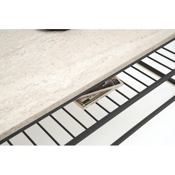 Table basse Asude - Noir/marbre Table basse Asude - Noir/marbre