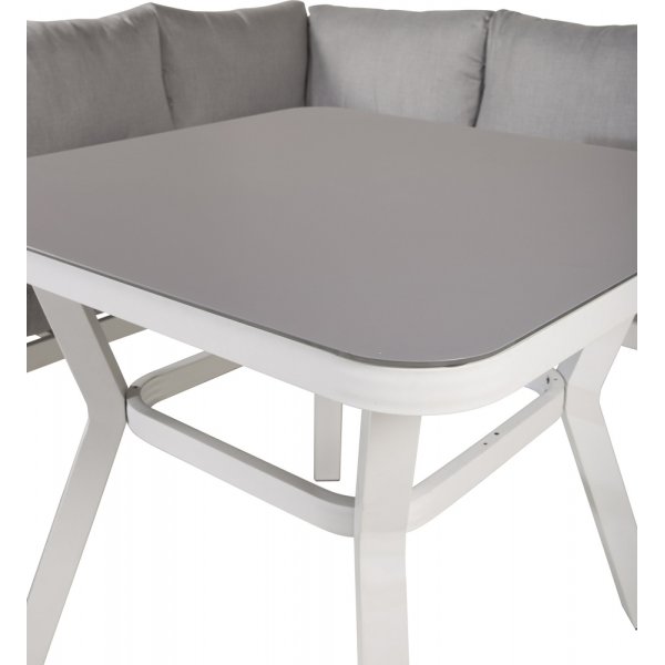 Groupe de canapés d\\\'angle Virya - Gris/Blanc Groupe de canapés d\\\'angle Virya - Gris/Blanc