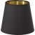 Queen Metallinsida lampskrm - Svart/Guld - 10 cm