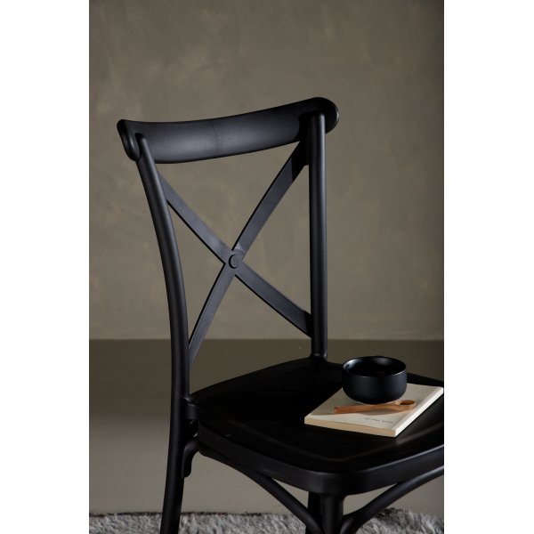 Chaise de salle à manger Crosett - Noir Chaise de salle à manger Crosett - Noir