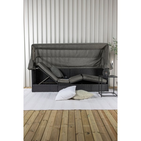 Nopy solsäng - Svart/Grå Nopy solsäng - Svart/Grå