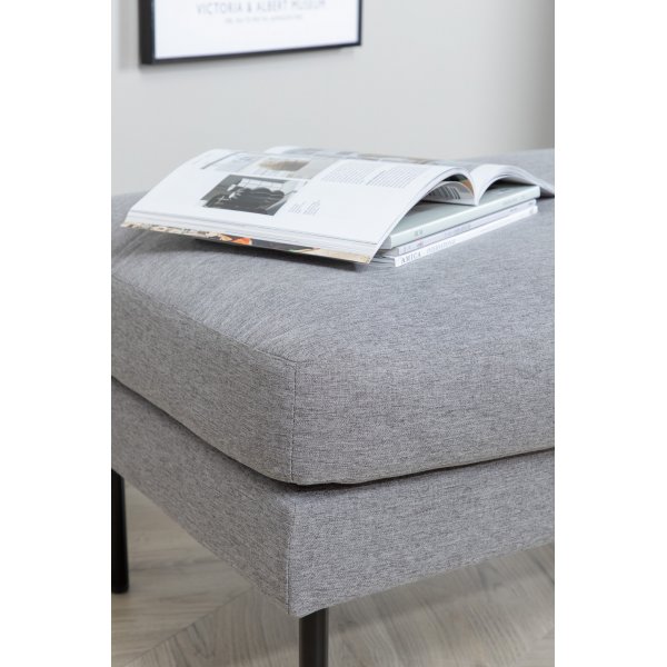 Pouf Eden - Tissu gris acier Pouf Eden - Tissu gris acier