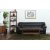 Dominic 3-sits soffa - Svart konstläder + Fläckborttagare för möbler