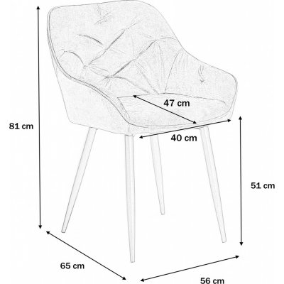 Cadeira matstol 418 - Gul