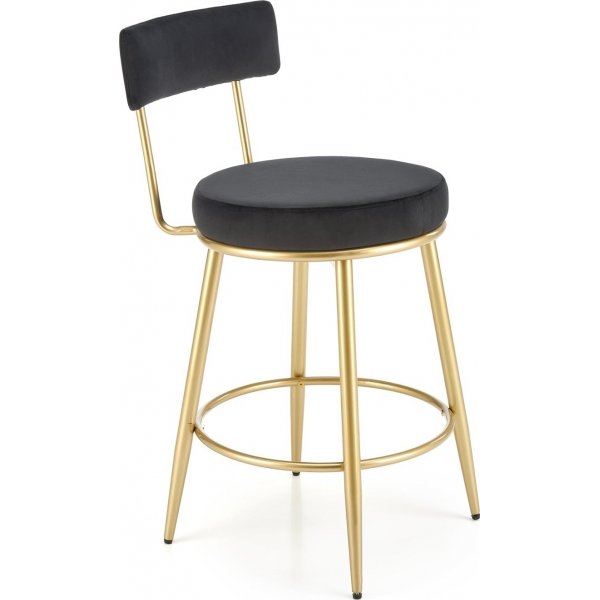Tabouret de bar Pelican 115 - Noir/or
