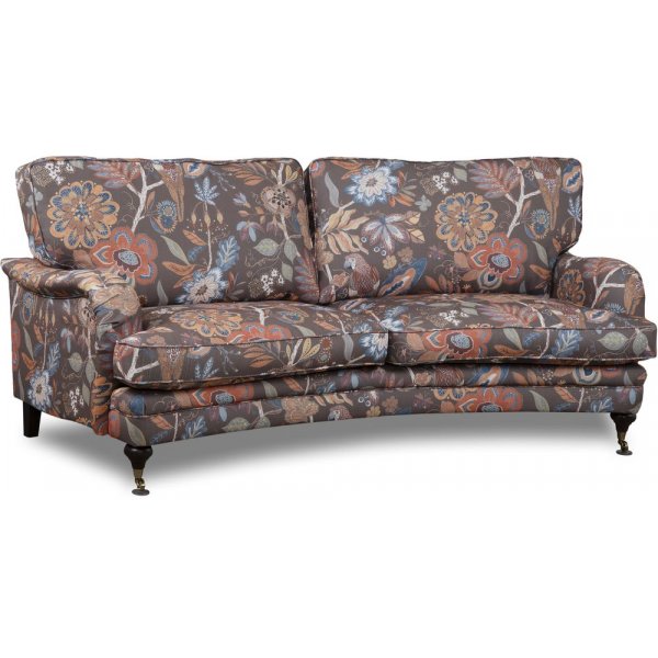 Spirit 3-sits svngd howard soffa i blommigt tyg - Eden Parrot Brown