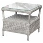 Balkongset med 2 stolar och bord 48 x 48 cm gr/rotting - Tor/Jacksonville