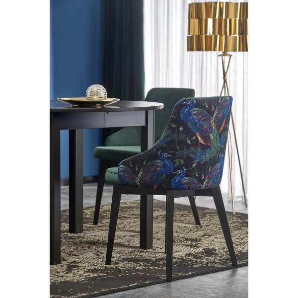 Berivan uitschuifbare eettafel 102-142 cm - Zwart