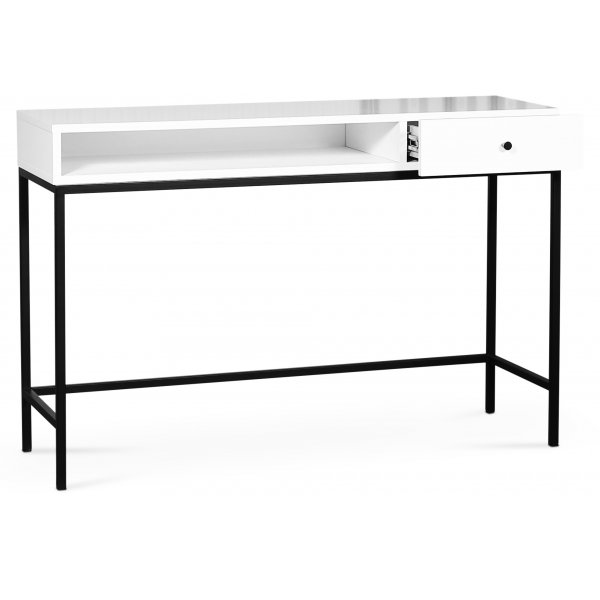 Stilo V.2 Skrivbord med l�da 120 cm Vit/Svart