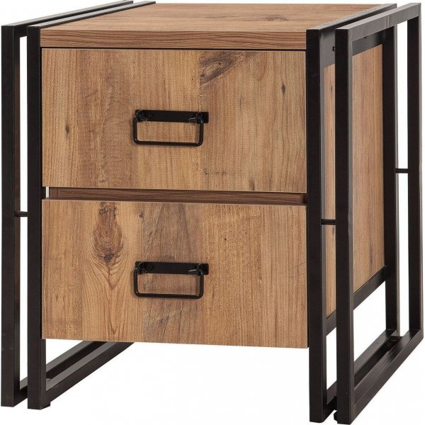 Cosmo Commode nachtkastje - Grenen/zwart