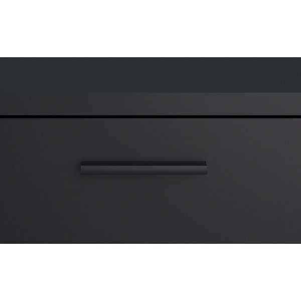 Banc mdia avec tiroirs - Noir