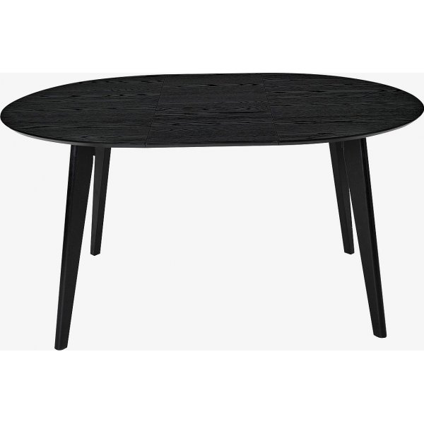 Table  manger Sagene 110-190 x 110 cm - Chne laqu noir