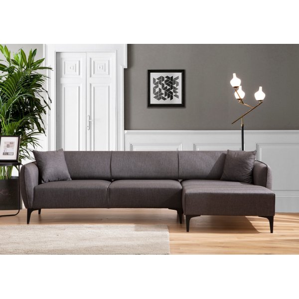 Canapé divan Belissimo - Gris foncé Canapé divan Belissimo - Gris foncé