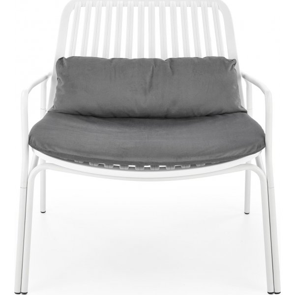 Fauteuil Melby - Blanc/gris Fauteuil Melby - Blanc/gris