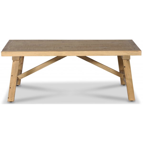 Woodforge vintage soffbord i tervunnet tr + Mbeltassar