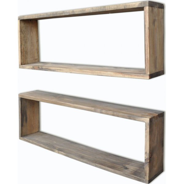 Abstracte wandplank 7 - Walnoot Abstracte wandplank 7 - Walnoot