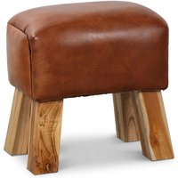 Fotpall Porto Låg - Konjak / Teak Fotpall Porto Låg - Konjak / Teak