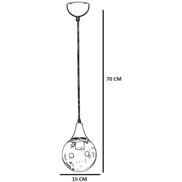 Plafonnier Afra / Verre noir/fumé Plafonnier Afra / Verre noir/fumé