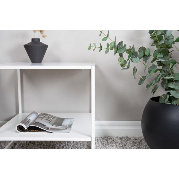 Table d'appoint Train avec étagère 50,8 x 50,8 cm - Blanc Table d'appoint Train avec étagère 50,8 x 50,8 cm - Blanc