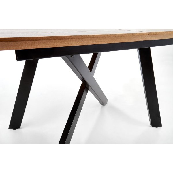 Table  manger Errol 180-240 x 90 cm - Chne/noir