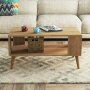 City salontafel 90 x 41,6 cm - Eiken