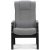 Fauteuil senior Astrid avec repose-pieds - Gris