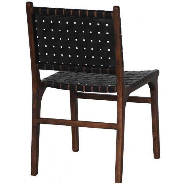 Porto matstol - Svart / Valn�t + M�beltassar