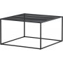 Table basse Netz 80 x 80 cm - Noir