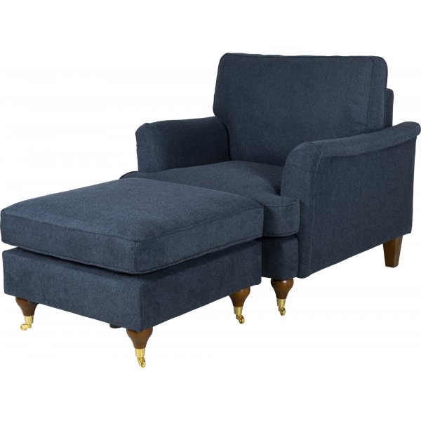 Fauteuil donkerblauw - Howard + Textielreiniging voor meubels Fauteuil donkerblauw - Howard + Textielreiniging voor meubels