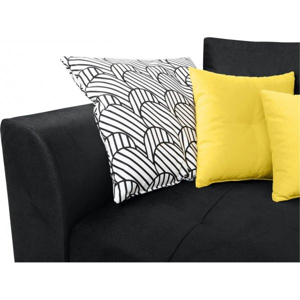 Canapé-lit 3 places Royal - Noir Canapé-lit 3 places Royal - Noir