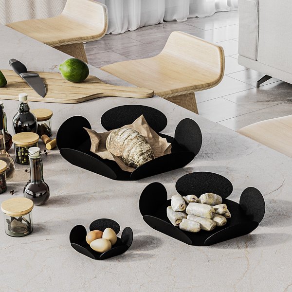 Plat décoratif Rhodes - Noir Plat décoratif Rhodes - Noir