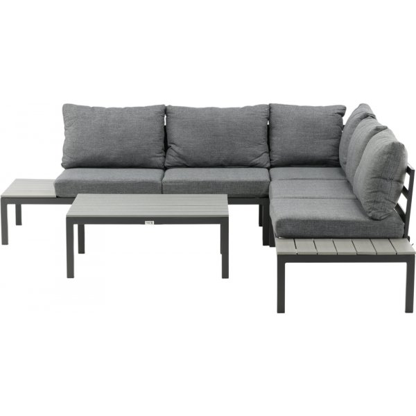 Groupe de canapés d'angle Odense - Noir/Gris Groupe de canapés d'angle Odense - Noir/Gris