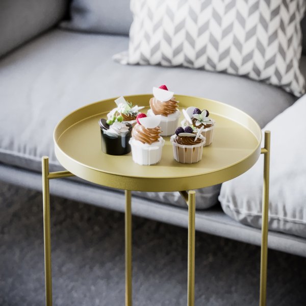 Table basse Vela Ø46 cm - Or Table basse Vela Ø46 cm - Or